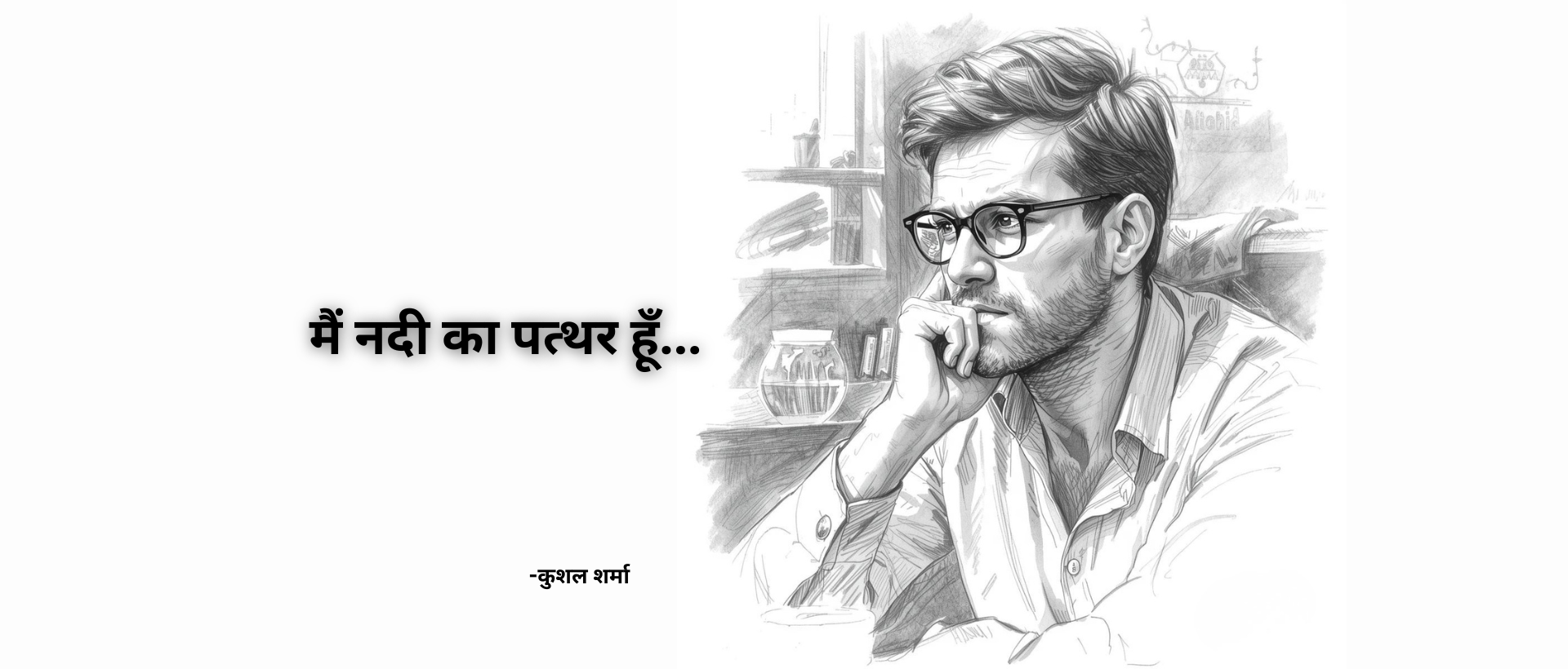 मैं नदी का पत्थर हूँ (Main Nadi Ka Pathar Hoon) Khushal Sharma Best poem Motivational poem Love Poem Poem Poem By Kavita Love Kavita बेस्ट Poem